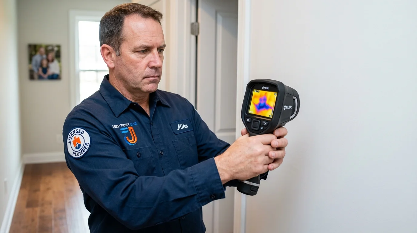 Thermal imaging leak detection by Johns Plumbing LLC in Voorhees